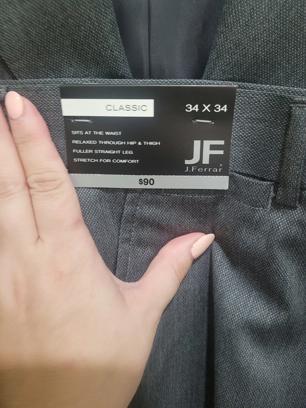 Men's Gray Two-Button Suit And Pants